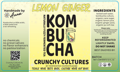 Lemon Ginger Kombucha